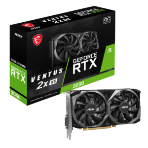 MSI RTX 3050 VENTUS 2X XS 8G OC GRAPHICS CARD