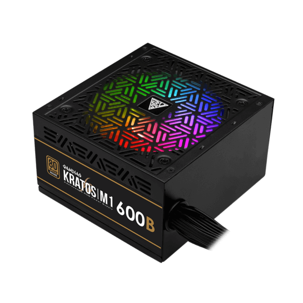 GAMDIAS KRATOS M1-600B 600W RGB 80+ BRONZE POWER SUPPLY