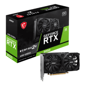 MSI RTX 3050 VENTUS 2X 6G OC GRAPHICS CARD