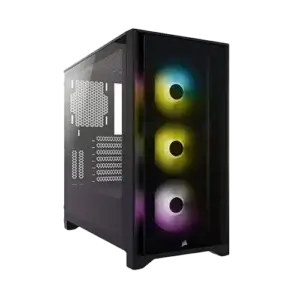 CORSAIR iCUE 4000X RGB BLACK ATX CASE