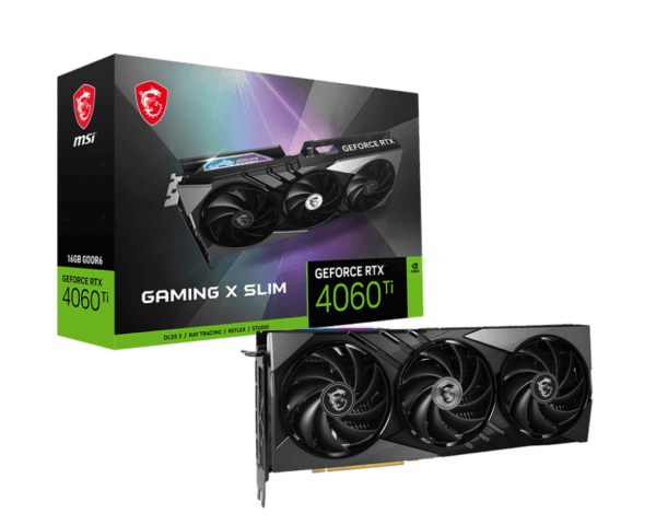 MSI RTX 4060 Ti GAMING X SLIM 16G GRAPHICS CARD