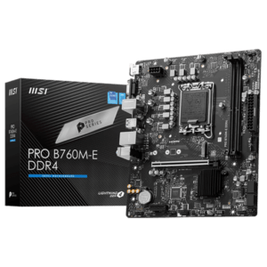 MSI PRO B760M-E DDR4 MOTHERBOARD