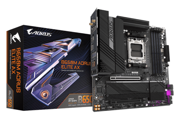 GIGABYTE B650M AORUS ELITE AX ( WIFI ) MOTHERBOARD